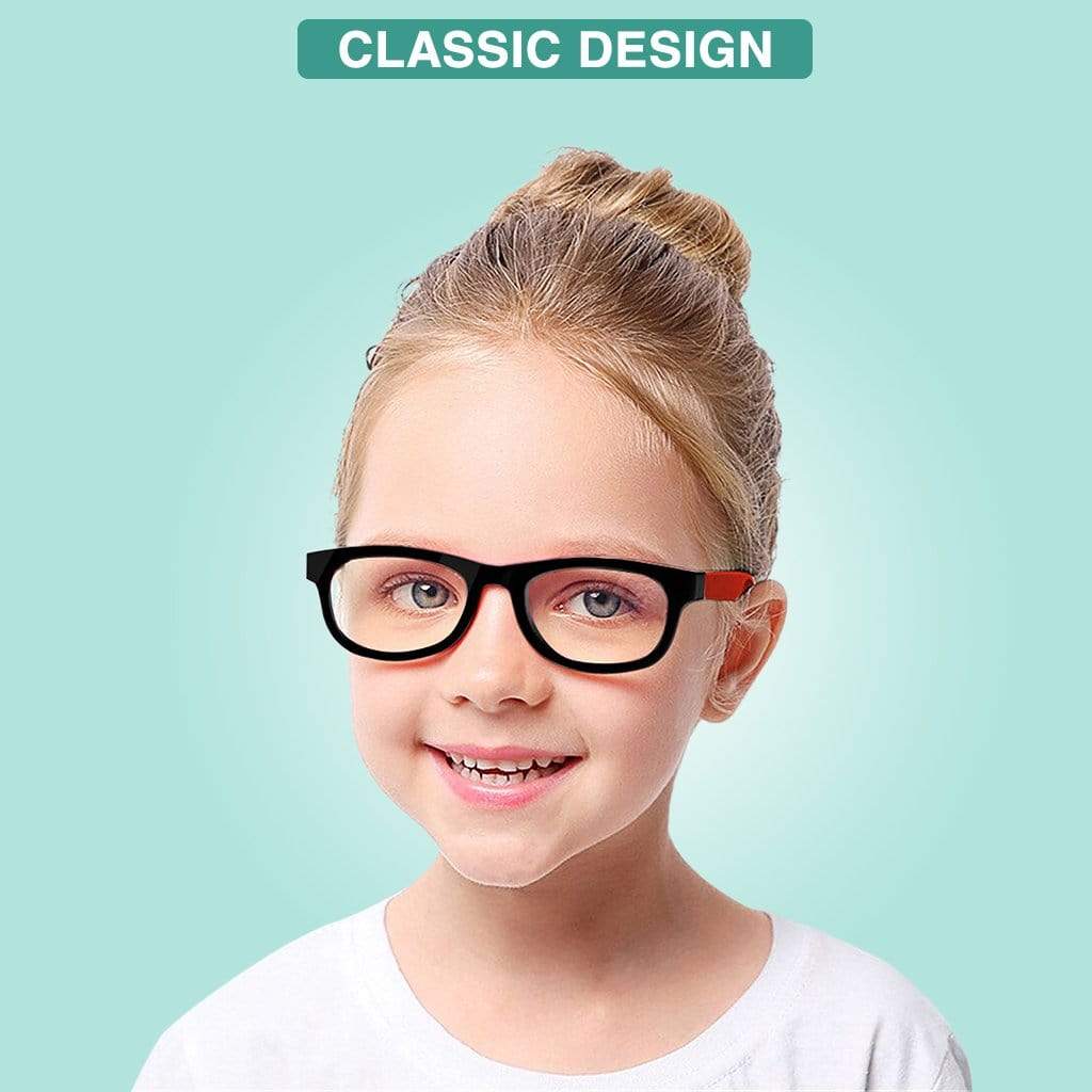 Kids Anti Blue Light Glasses Computer Protection Unbreakable Glasses Mystique Black / Classic / 1-3 Years Kids Anti Blue Light Glasses