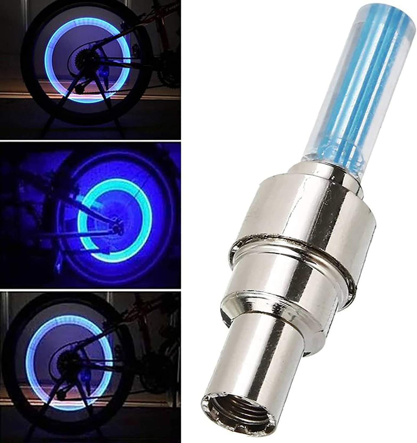 Led Wheel Lights for Car Bike Bicycle Motorcycle Tyre Light - Motion-activated Led Tire Valve Stem Lights Motion-activated Led Tire Valve Stem Lights - Pack of 4