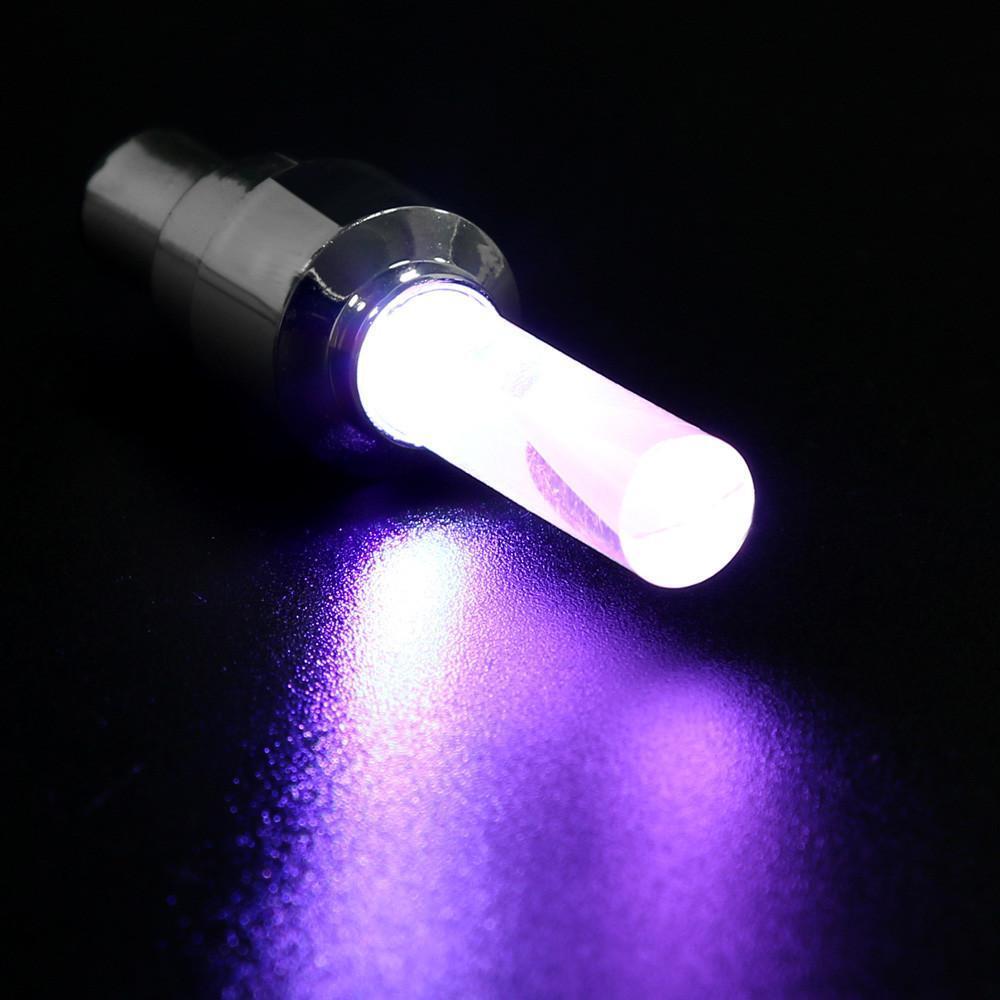 Led Wheel Lights for Car Bike Bicycle Motorcycle Tyre Light - Motion-activated Led Tire Valve Stem Lights Motion-activated Led Tire Valve Stem Lights - Pack of 4