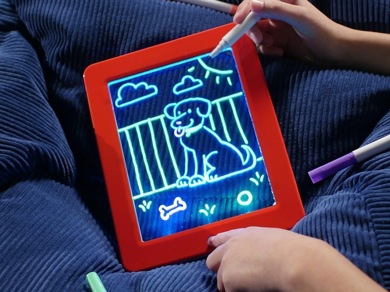 Light Drawing Board Led Draw Toy Coloring Board Pad - Led Light-up ...