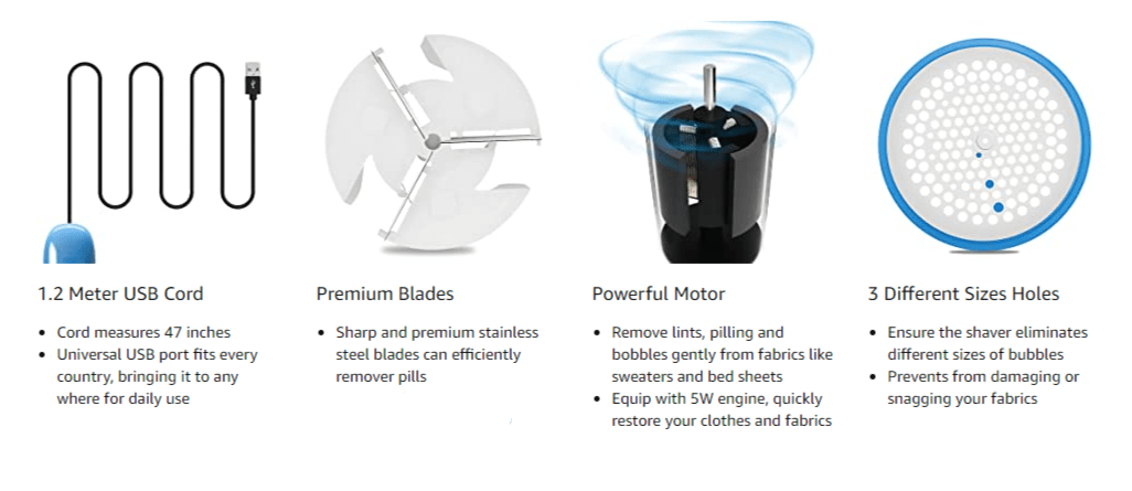 Lint Remover Fabric Shaver Roller Machine Electric Defuzzer Electric Lint Remover Fabric Shaver