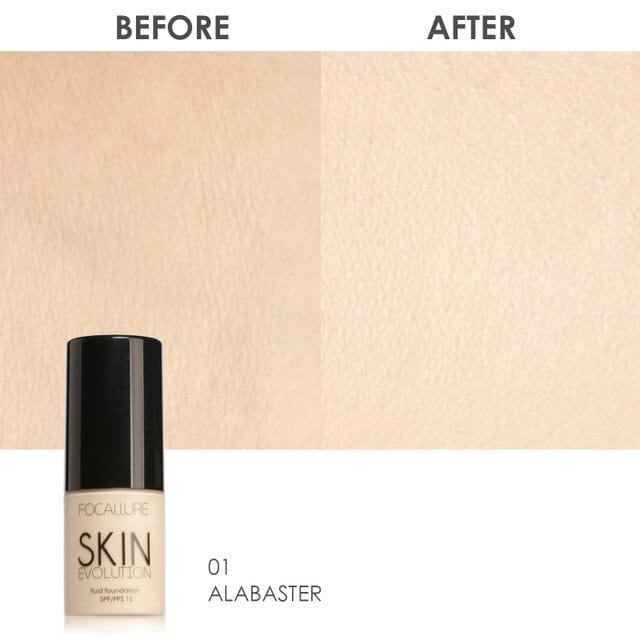 Liquid Foundation Face Makeup Oil Free Face Foundation Make Up Base 1 - Alabaster Liquid Foundation