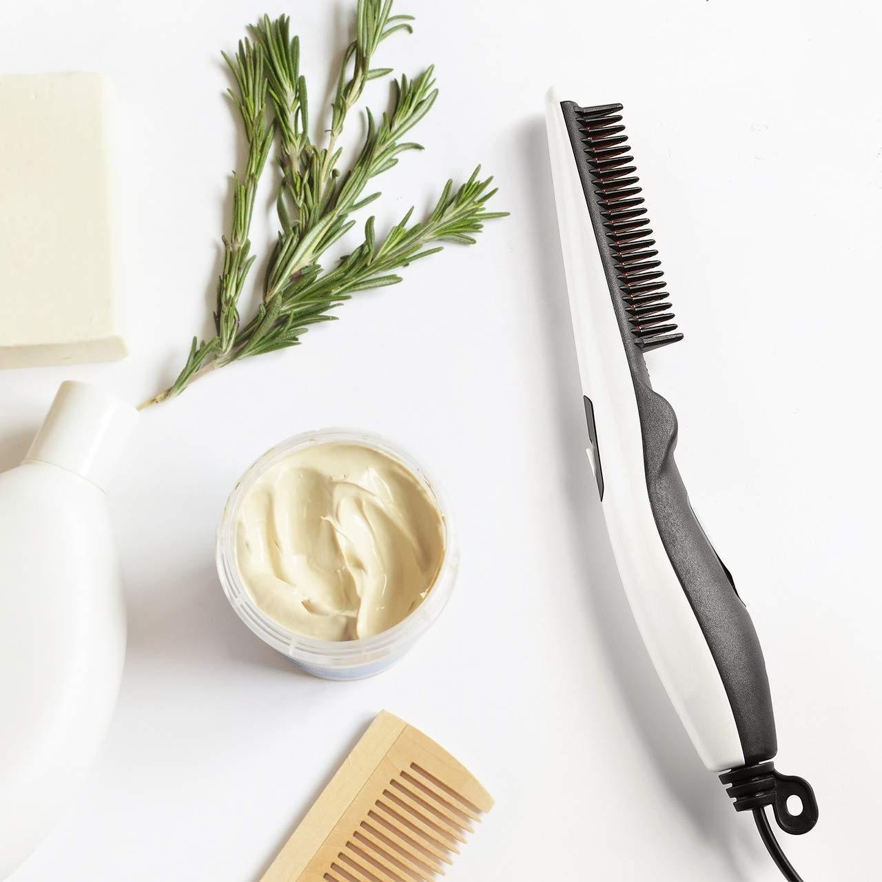 Men Beard Straightener Comb Men Hair Straightening Electric Tool Combs Beard Straightener Comb 2.0