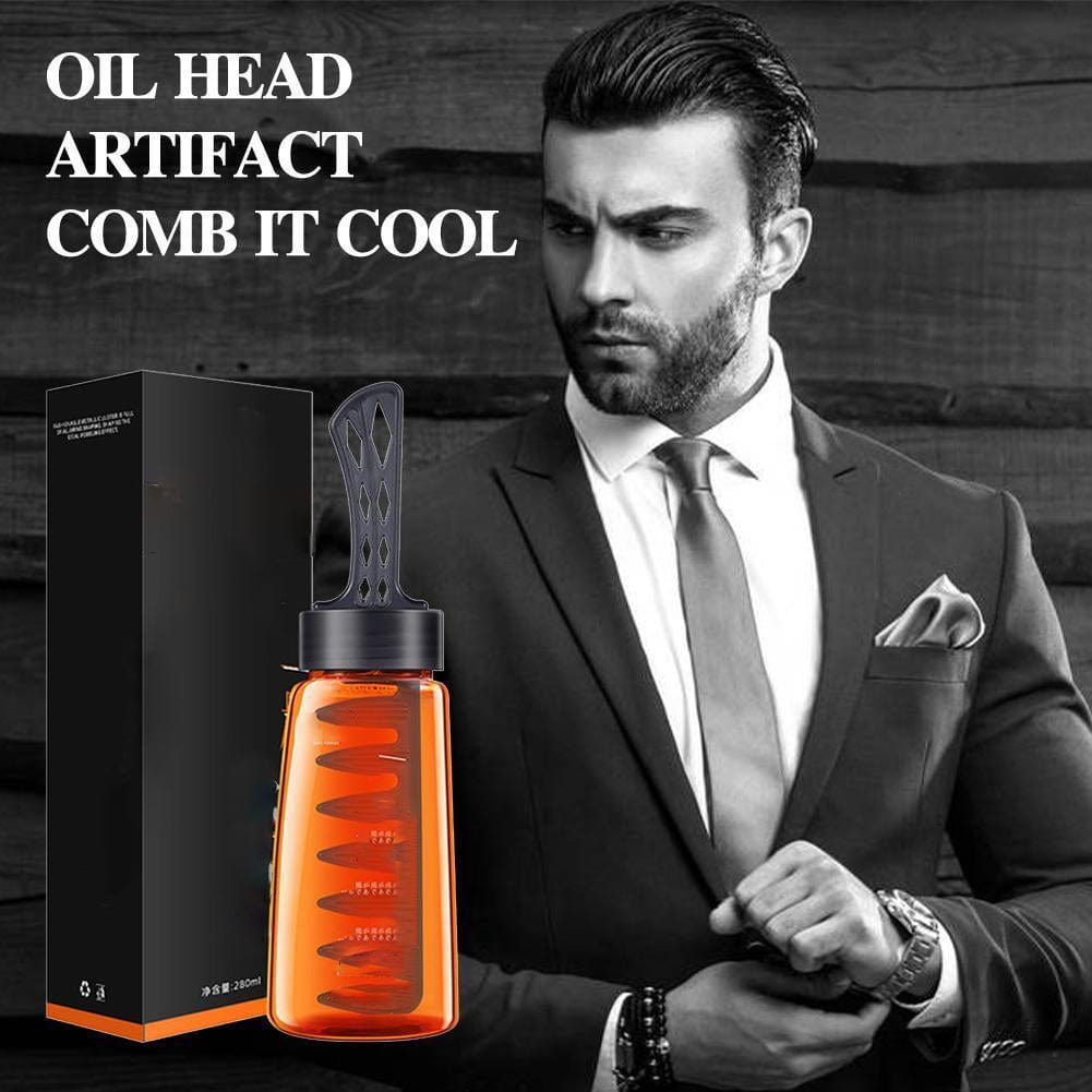 Men Hair Styling Wax Gel With Comb Natural Wet Look Hair Styling Gel With Comb