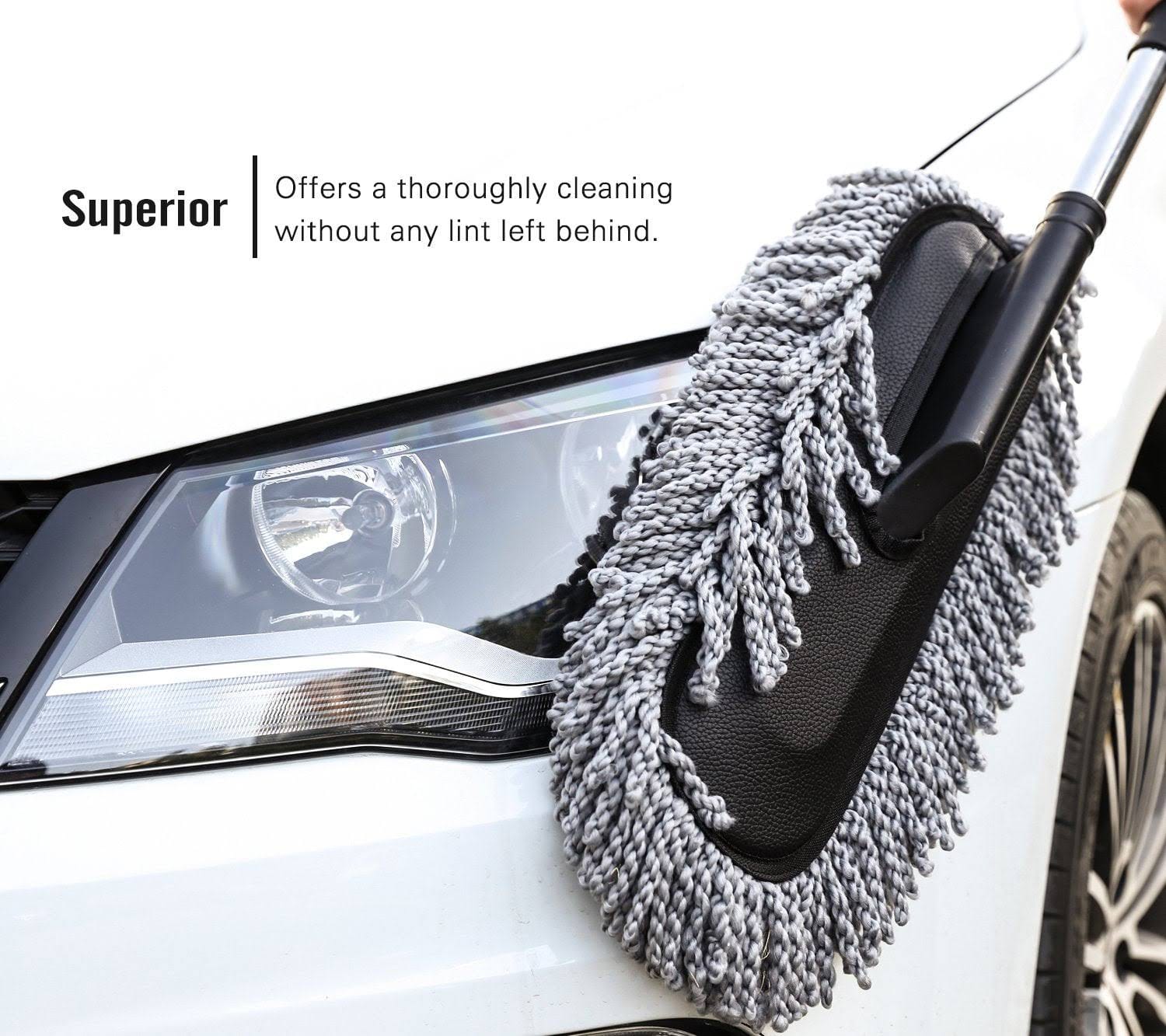 Microfiber Car Cloths Cleaning Kit Interior Products Brush - Microfiber Telescopic Car Top Duster Microfiber Telescopic Car Top Duster