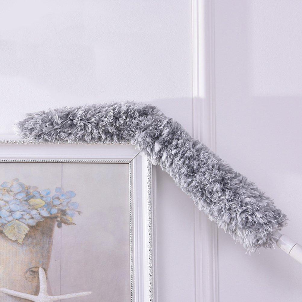 Microfiber Cleaning Broom Ceiling Extendable Flexible Broom Grey Microfiber Cleaning Broom