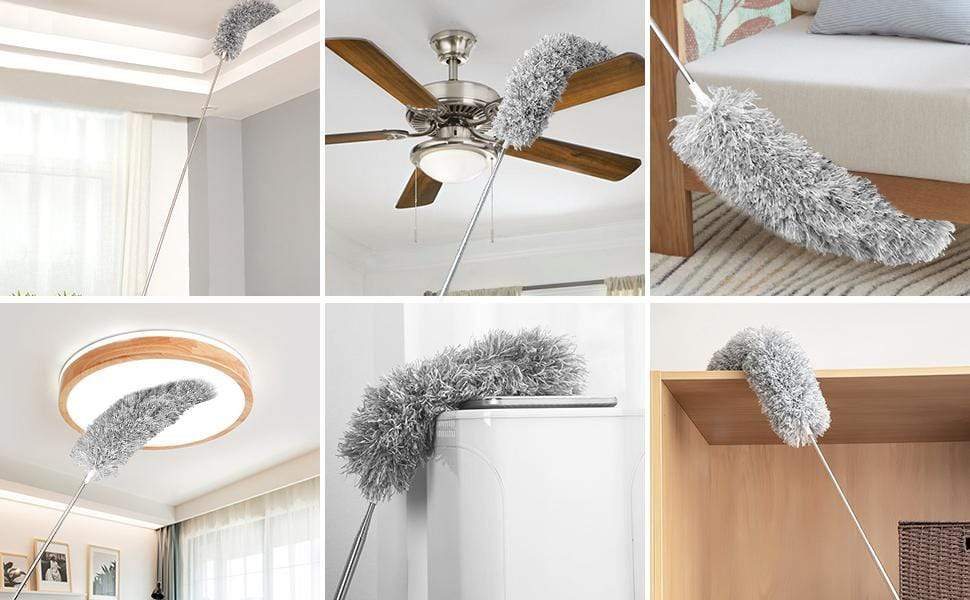 Microfiber Cleaning Broom Ceiling Extendable Flexible Broom Microfiber Cleaning Broom