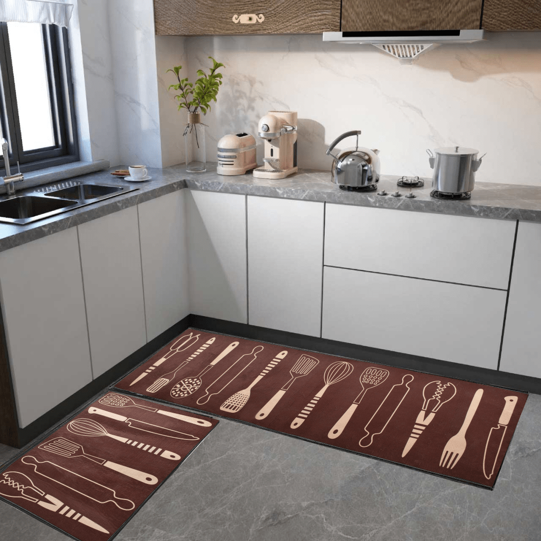 Microfiber Floor Anti Slip Mat Non Slip Kitchen Mat Ready-Set-Cook Microfiber Non-slip Kitchen Mat