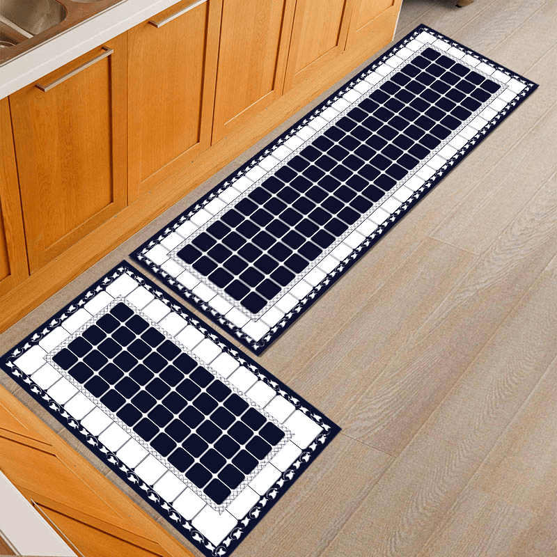 Microfiber Floor Anti Slip Mat Non Slip Kitchen Mat Square March Microfiber Non-slip Kitchen Mat