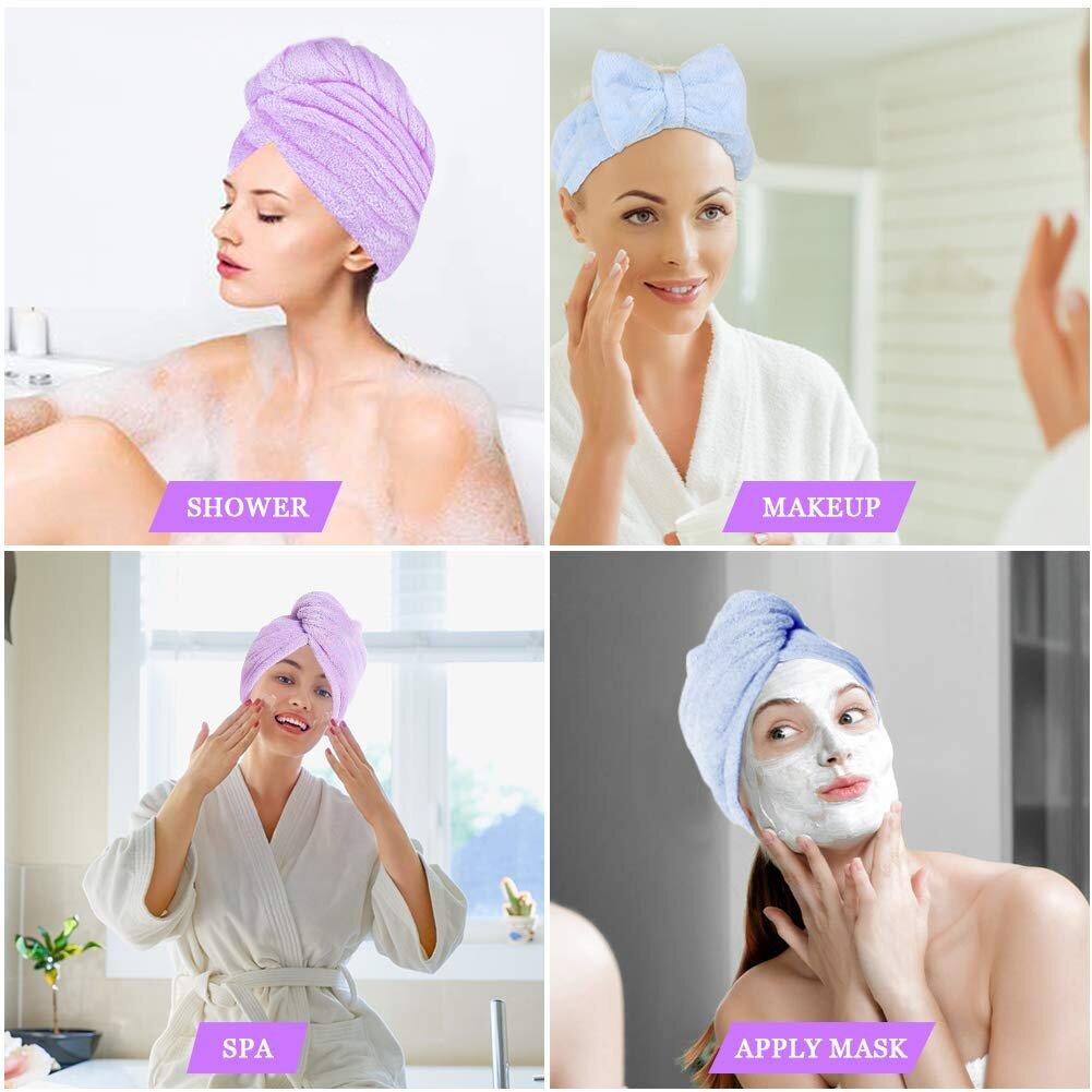 Microfiber Hair Towel Instant Quick Dry Towel Wrap Microfiber Hair Towel