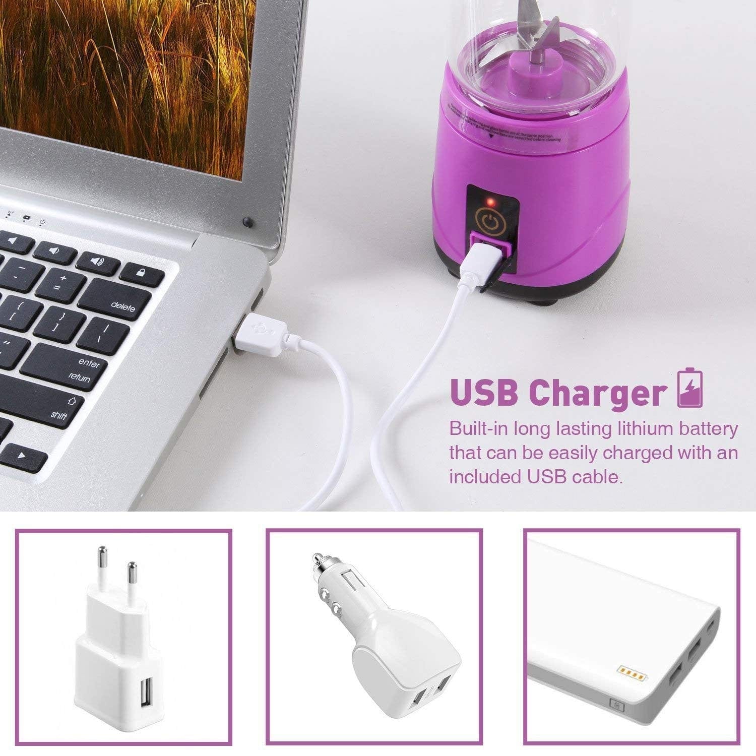 Mini Smoothie Blender Portable Fruit Juice Extractor Portable Blender Portable Smoothie Blender