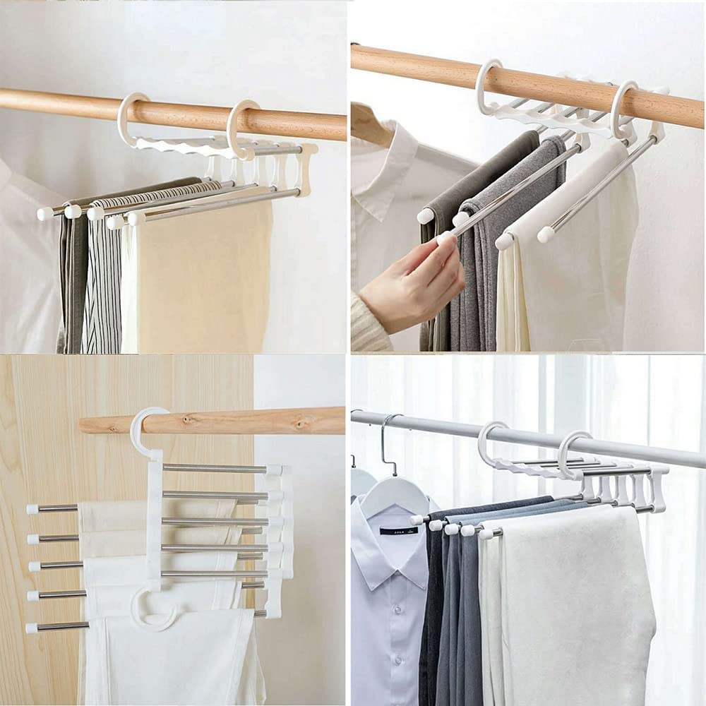 Multi Layer Hanger for Clothes Foldable Space Saving Hanger Multi-layer Foldable Clothes Hanger