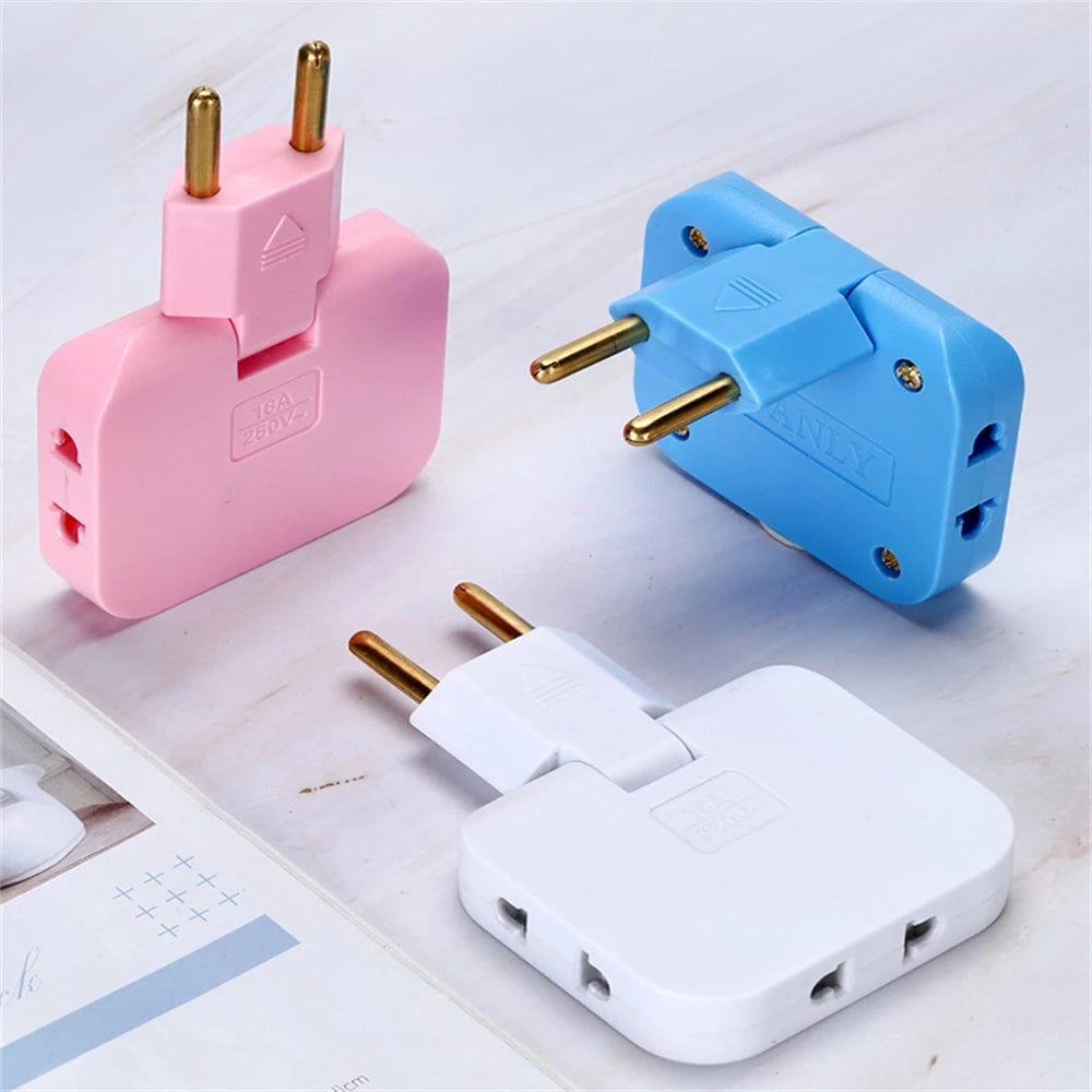 Multi Socket Power Plug 3 Power Extension Adapter Converter  - Rotatable Socket Converter (Buy One Get One Free) Rotatable Socket Converter (Buy One Get One Free)