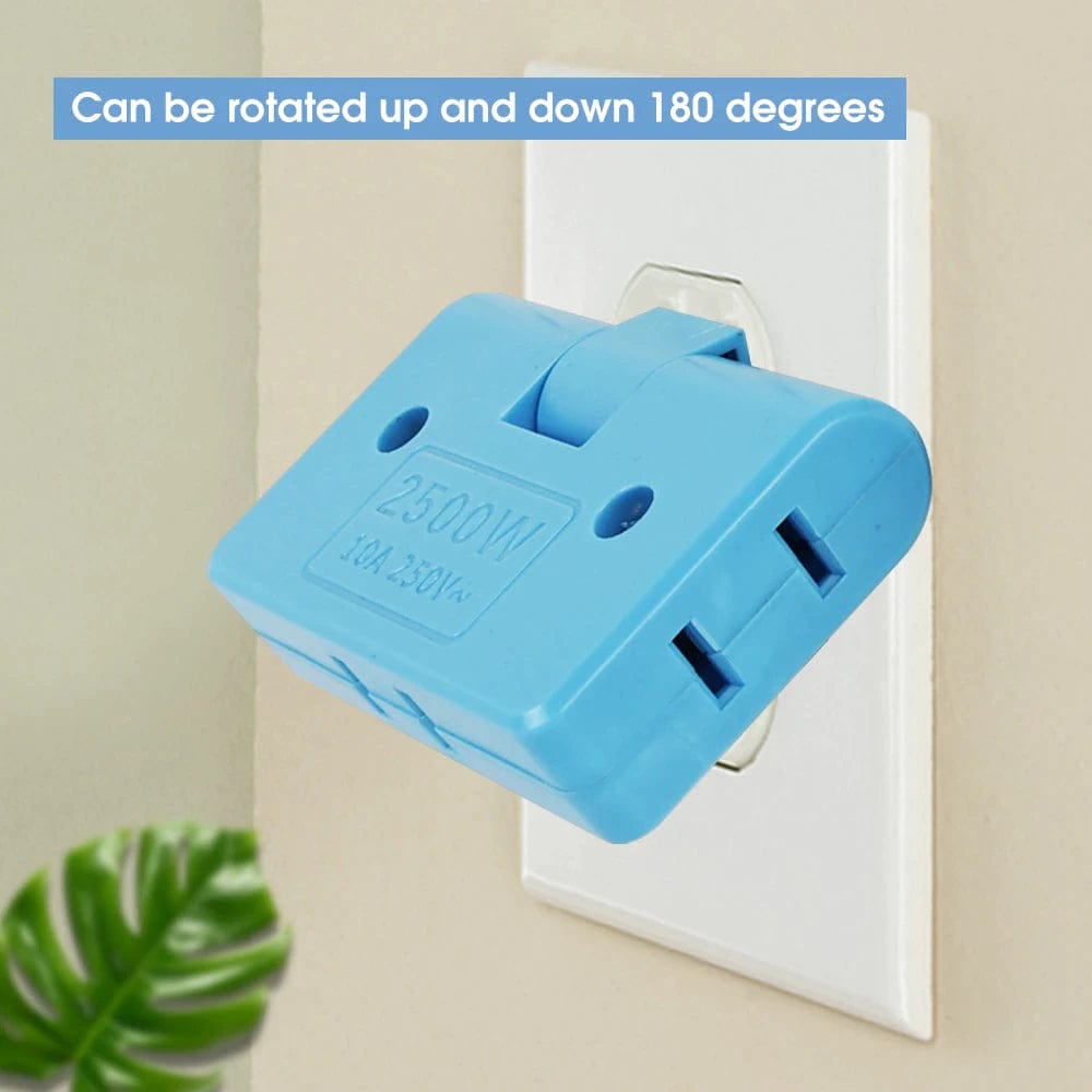 Multi Socket Power Plug 3 Power Extension Adapter Converter  - Rotatable Socket Converter (Buy One Get One Free) Rotatable Socket Converter (Buy One Get One Free)