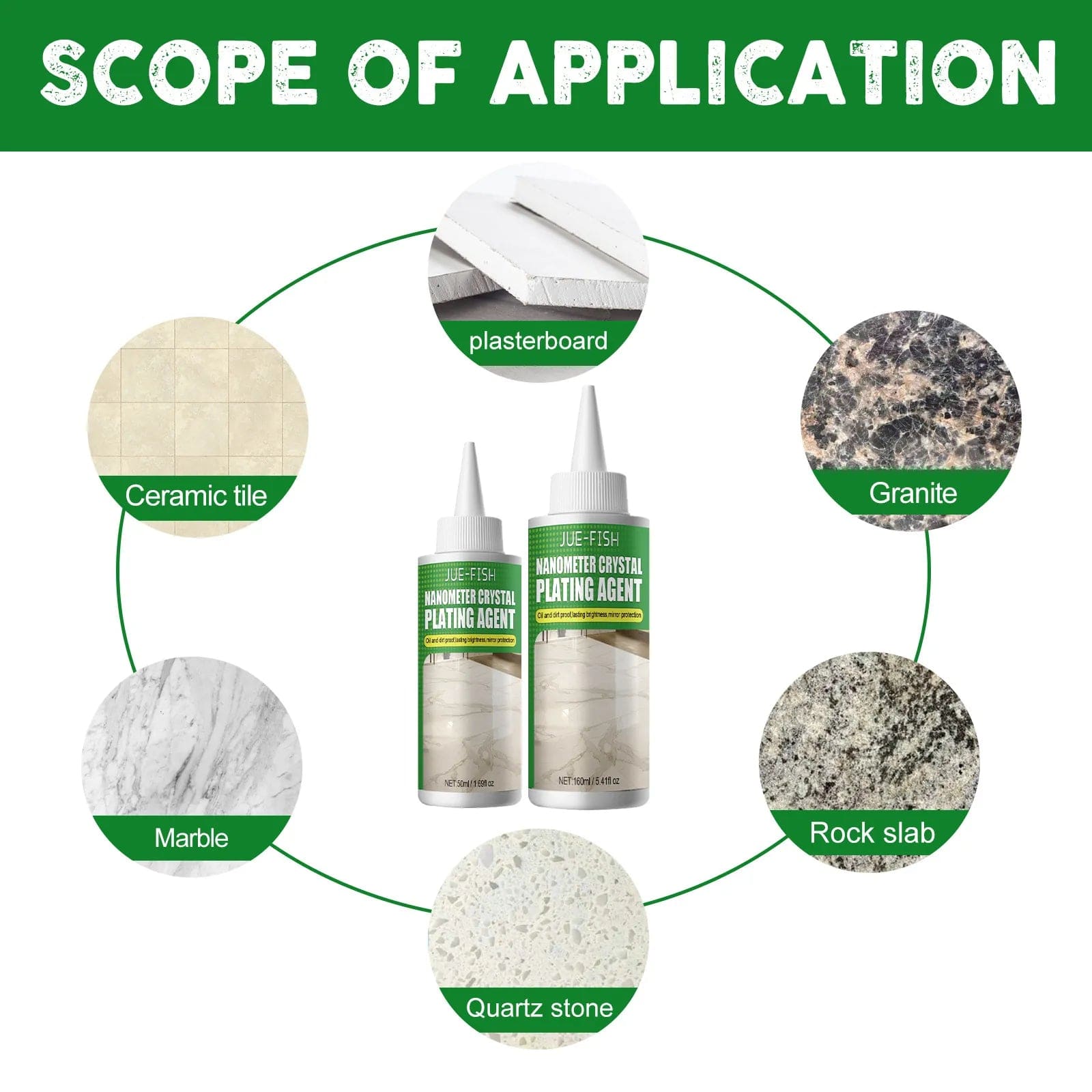 Nano Crystal Coating Agent (BUY 1 GET 1 FREE) | Marble And Tile Polishing Furniture Coat Products Stone Ceremic Nano Crystal Coating Agent