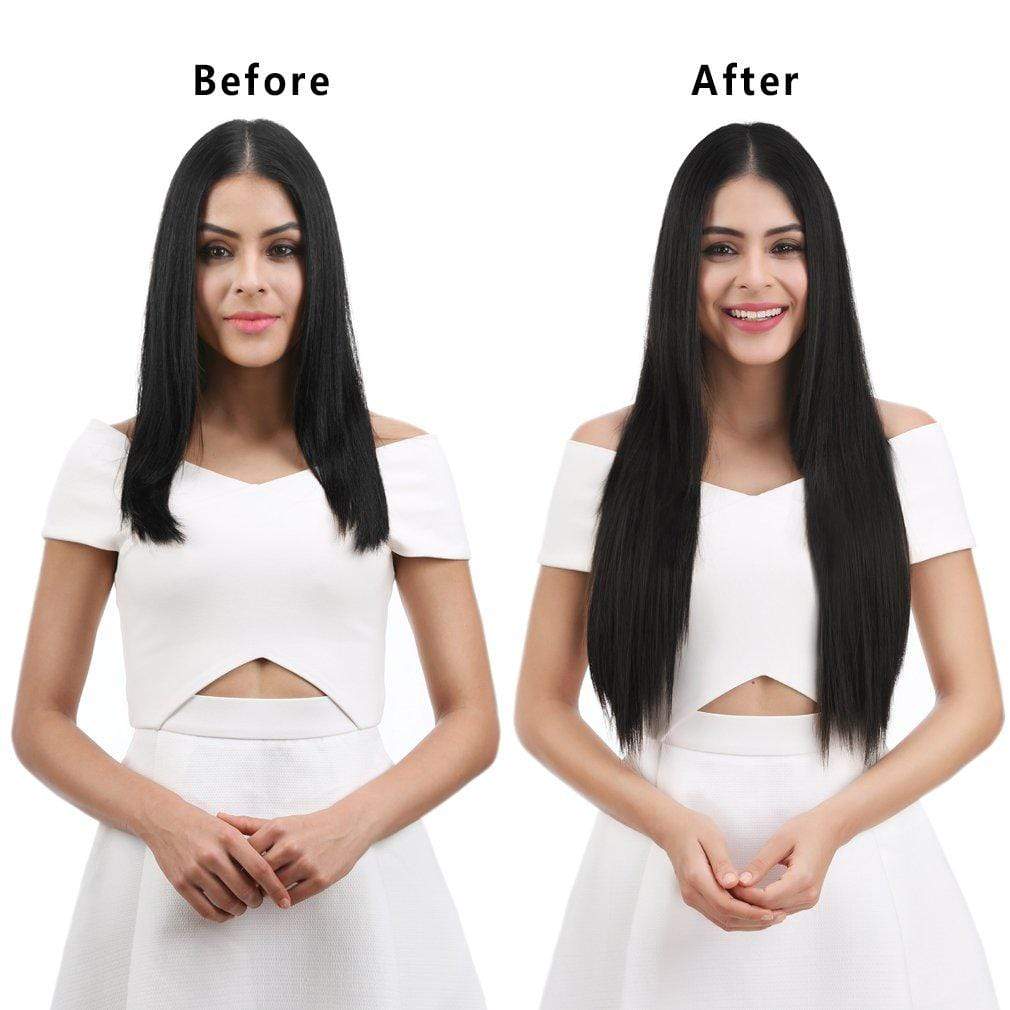 Natural Hair Extensions Professional Good Quality Black Extensions Hair Extension