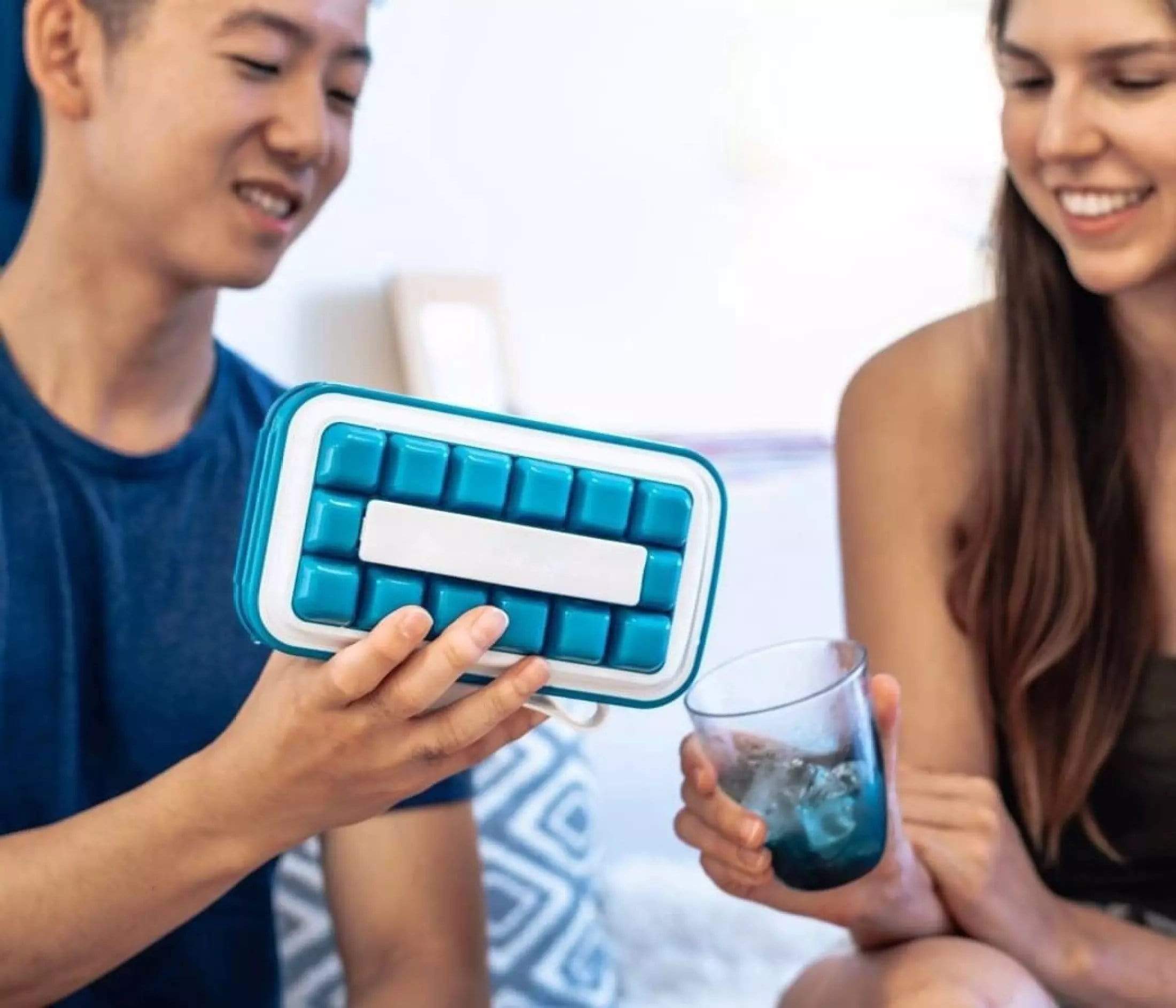 Pop Up Ice Cube Maker Portable Ice Container Bucket Pop Up Ice Cube Maker