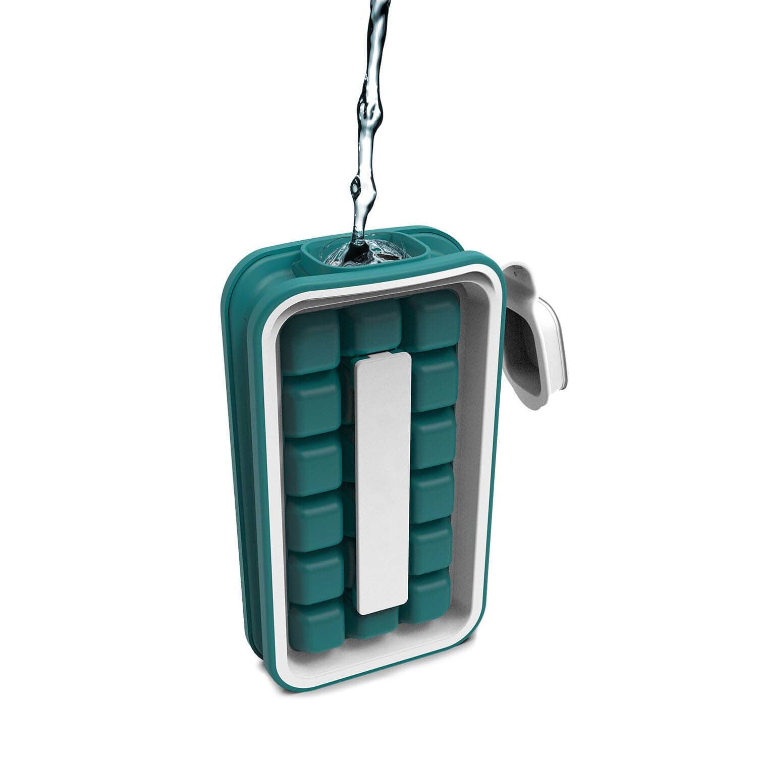 Pop Up Ice Cube Maker Portable Ice Container Bucket Sapphire Blue Pop Up Ice Cube Maker