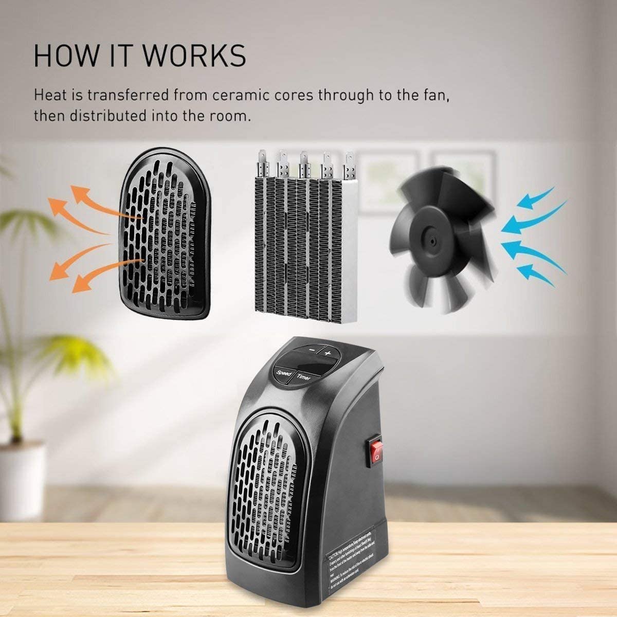 Portable Room Heater Electric Energy Efiicient Mini Heaters Stove Hand Warmers Portable Mini Room Heater
