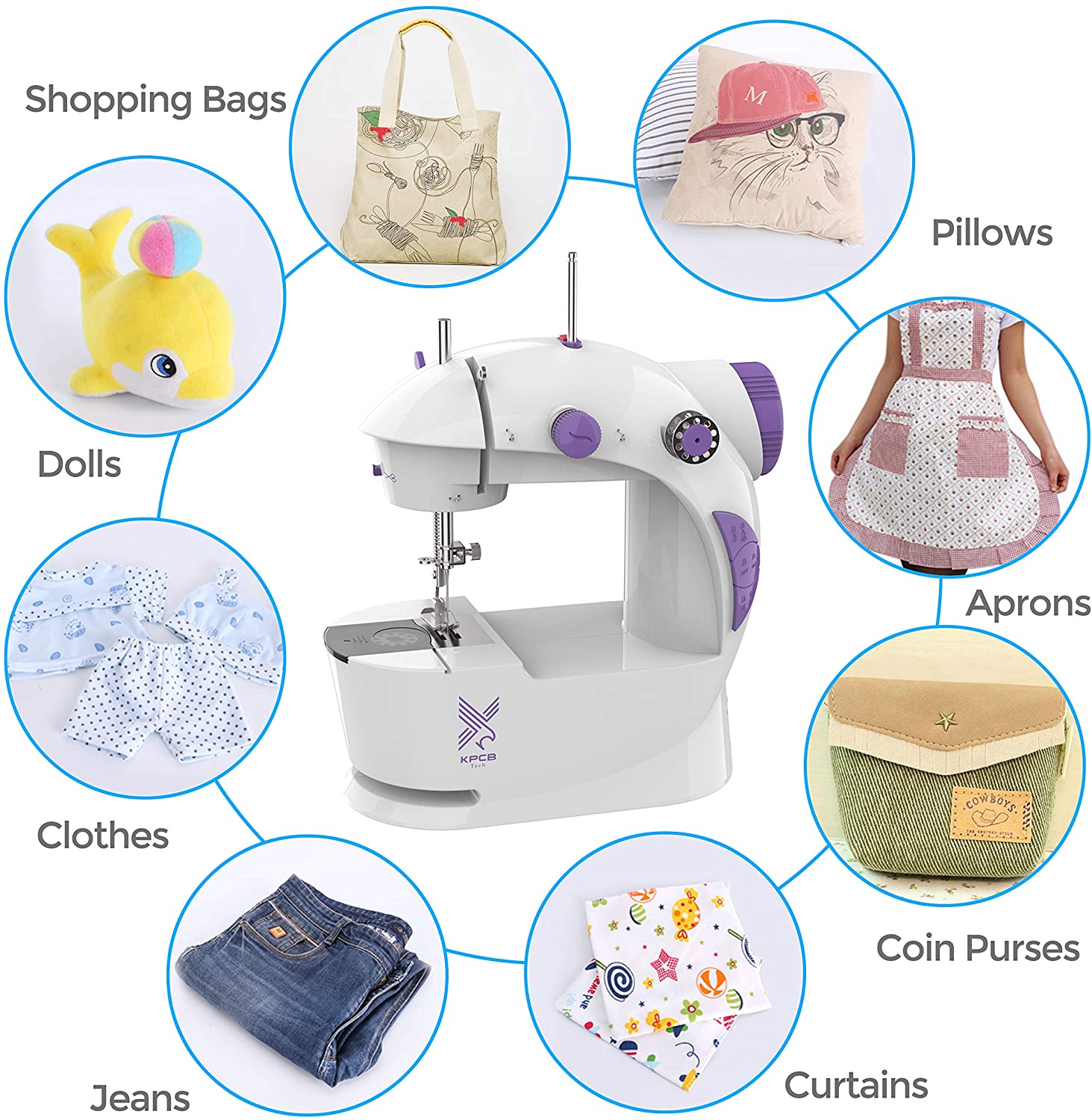 Portable Sewing Machine Handy Stitch Small Machine for Home Sewing Machines Portable Sewing Machine