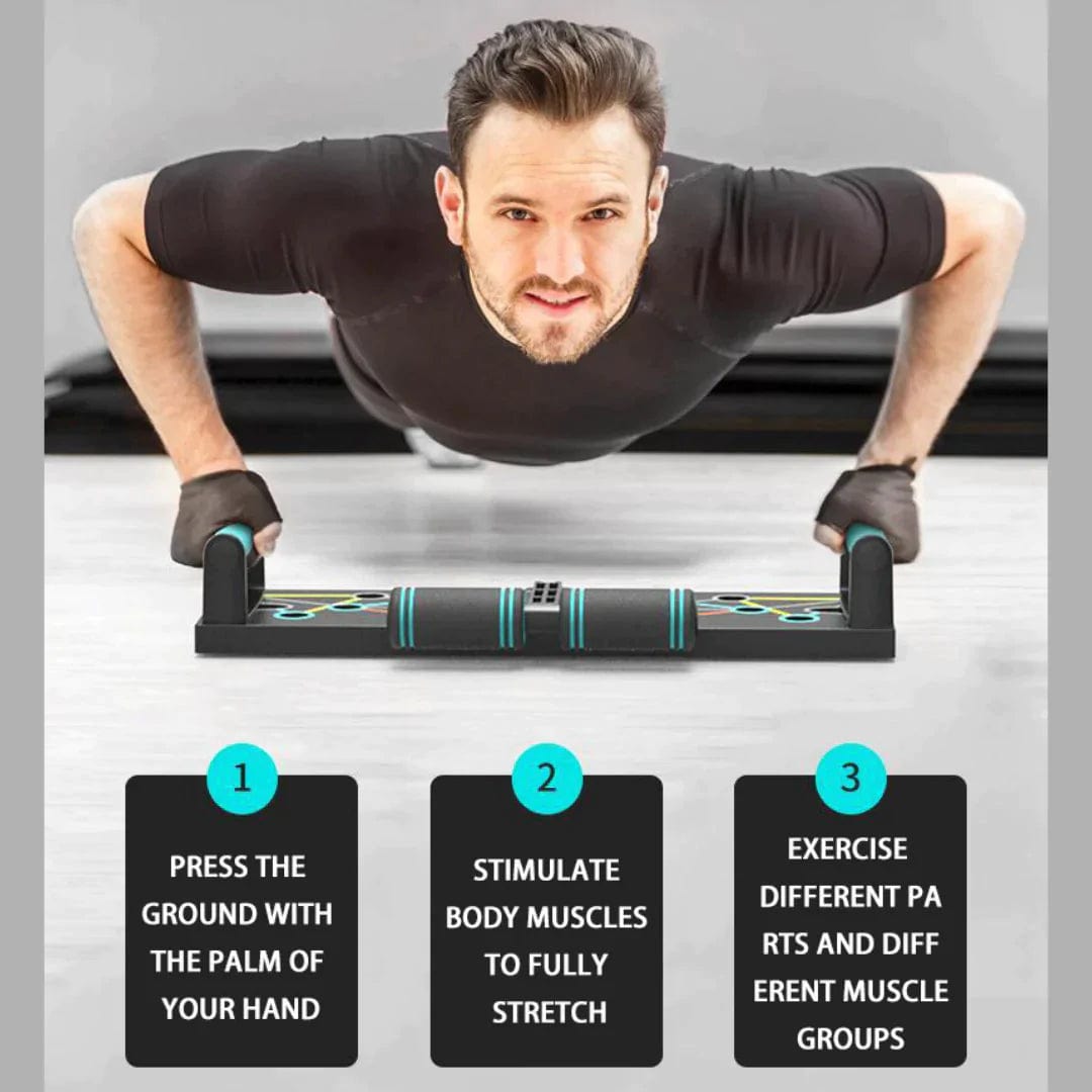 Push Up Bar Workout Board For Beginners - Pushup Board 2.0 Pushup Board 2.0