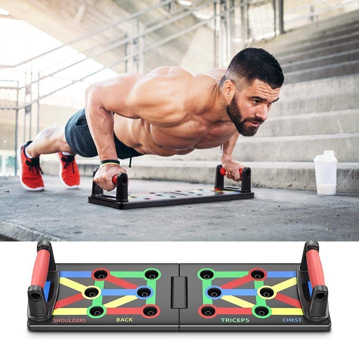 Push up Board Machine Push Up Handle Bars Adjustable Push-up Board