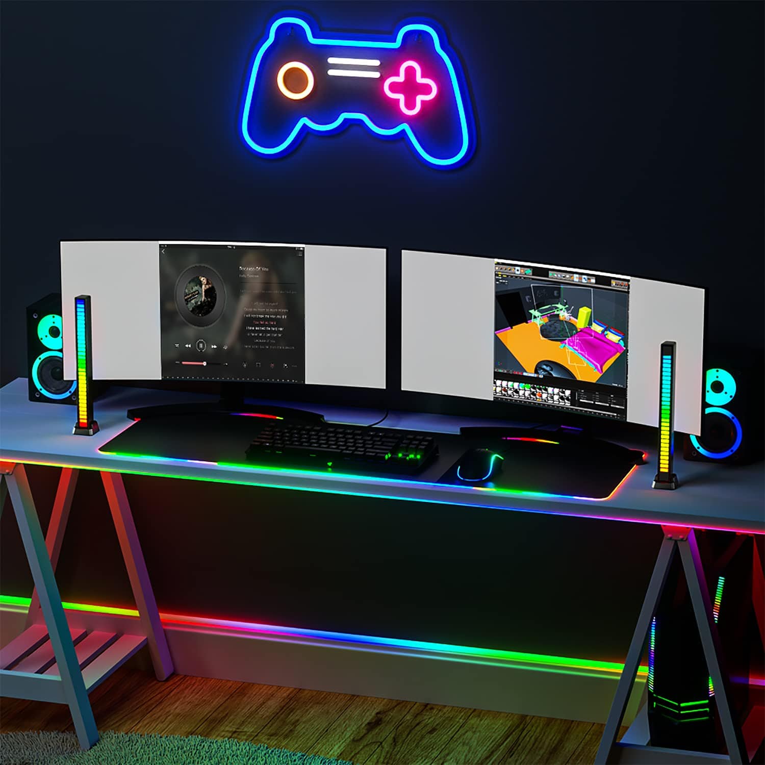 Rgb Led Light Bar Controlled Lights that Sync with Music Rgb Led Light Bar That Syncs With Music