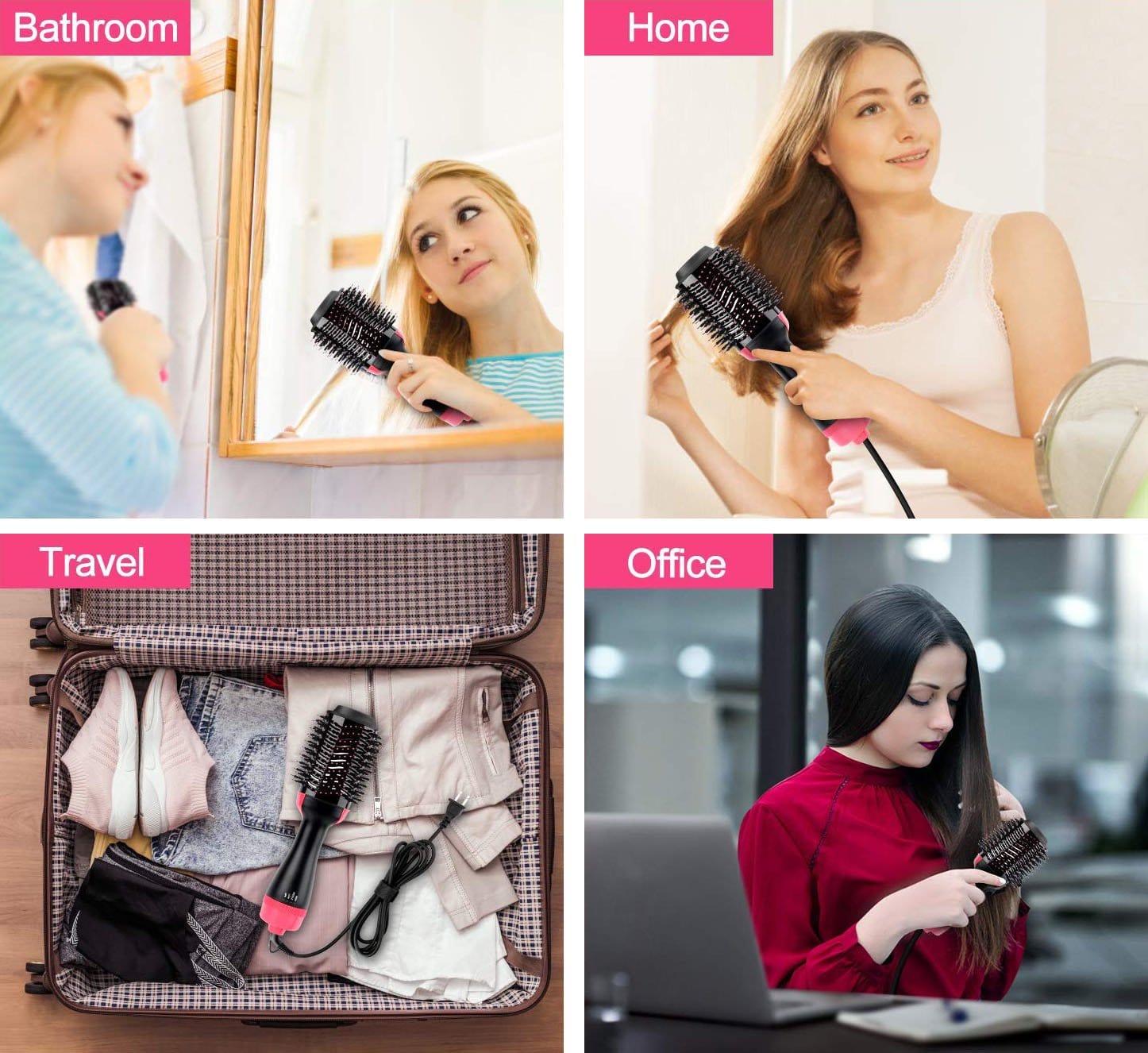 Round Hair Straightening Brush Volumizer Comb Dryer Curling Irons Round Hair Straightening Brush Volumizer Comb Dryer