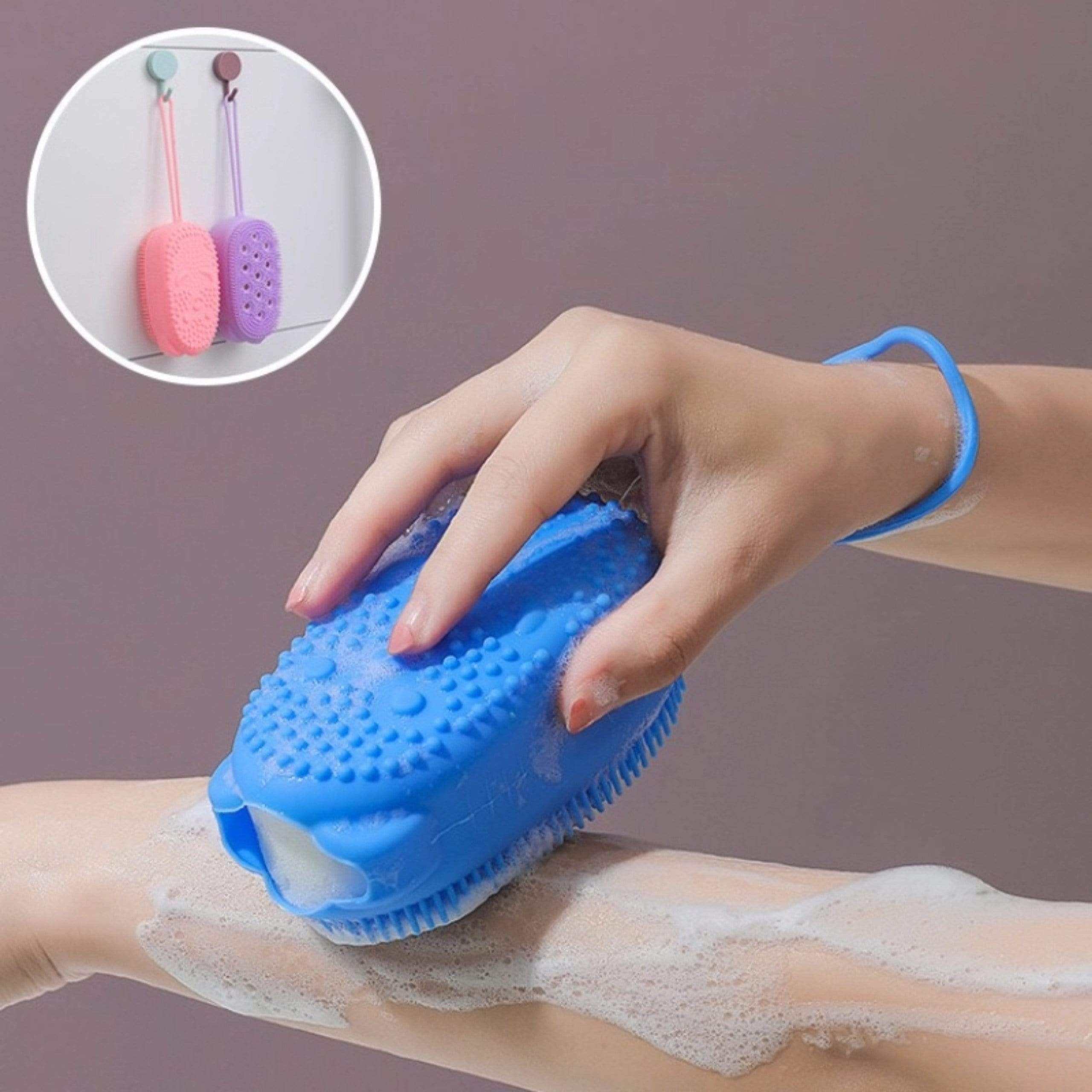 Silicon Body Scrubber Body Wash Bathing Exfoliating Scrubber Silicone Body Scrubber