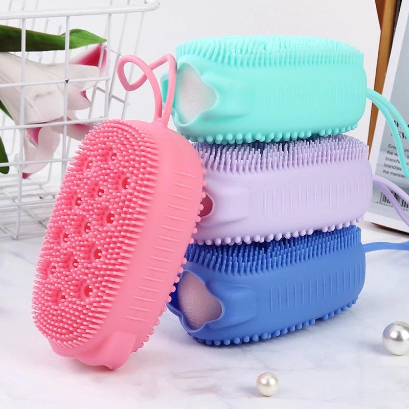 Silicon Body Scrubber Body Wash Bathing Exfoliating Scrubber Silicone Body Scrubber