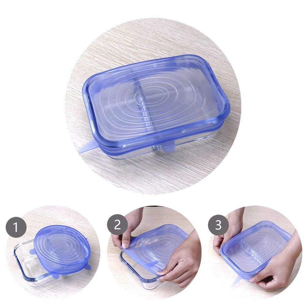 Silicone Lid Cover Strectable Food Bowl Covers Reusable Cup Lids Reusable Silicone Stretch Lid Covers