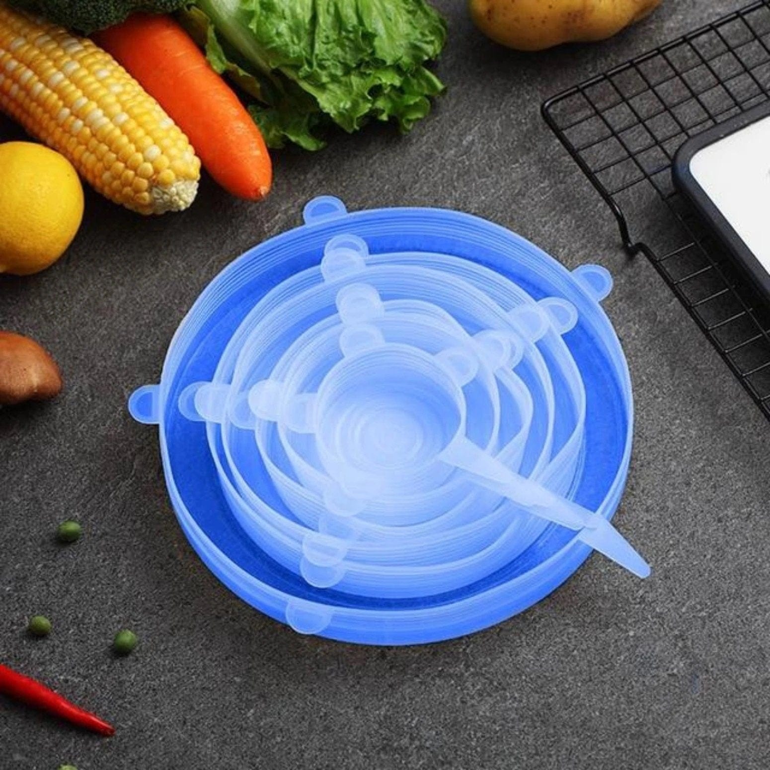 Silicone Lid Cover Strectable Food Bowl Covers Reusable Cup Lids Reusable Silicone Stretch Lid Covers