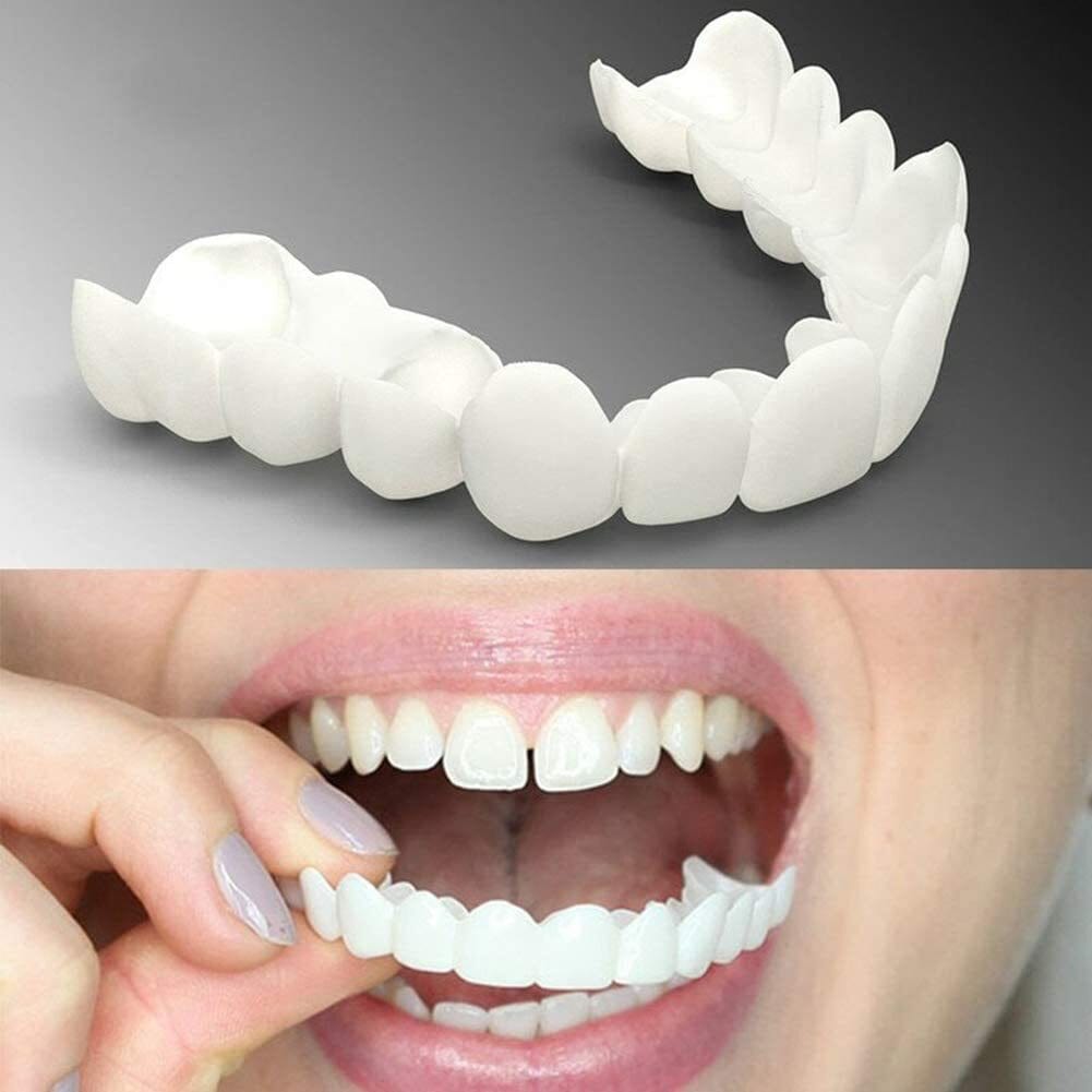 Snap-on Dentures | White Teeth Braces Clip On Veneer Teeth Perfect Dental Braces tool Snap-on Dentures