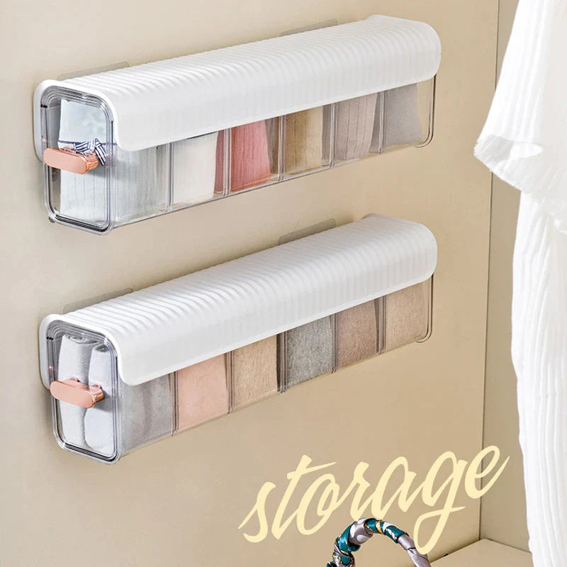 Sortexy Storage Box Kitchen Organiser Box Cloth Storage Makeup Organizer  - 6 Compartment Wardrobe Storage Organizer organizer Sortexy