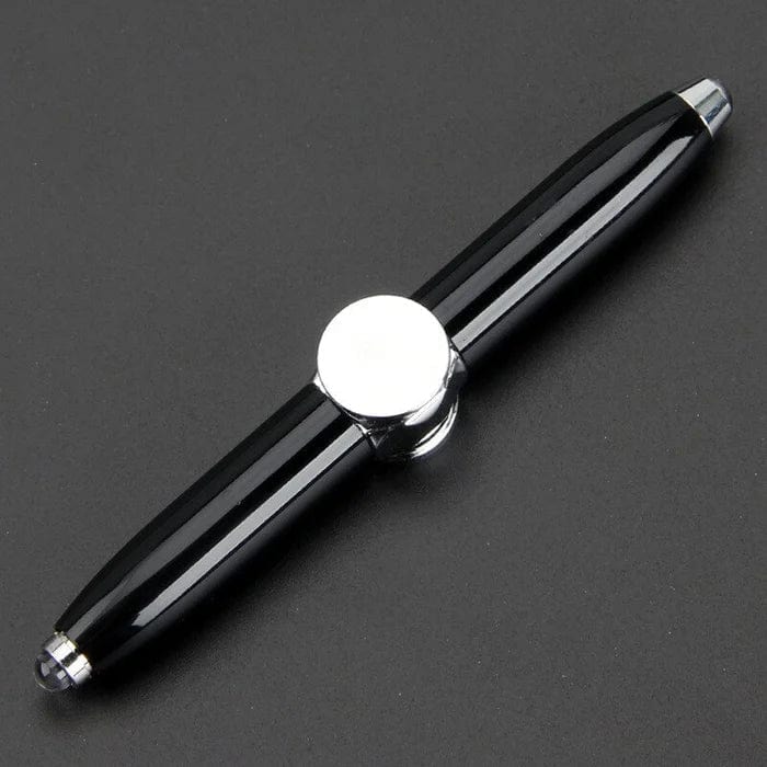 Spinning Ball Point Pen Metal Fidget Pen For Gift Fingertip Ballpen Black Spinning Ballpoint Fidget Pen