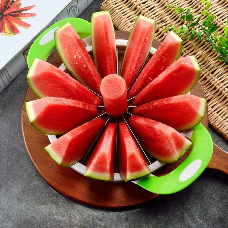 Stainless Steel Fruit Slicer Watermelon Pineapple Chopper Cake Pie Cutter Stainless Steel Fruit Slicer