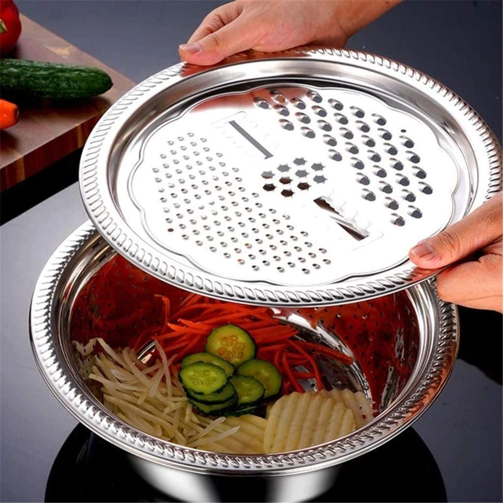 Stainless Steel Strainer Basin Kitchen Vegetable Grater Stainless Steel Strainer Basin Kitchen Vegetable Grater