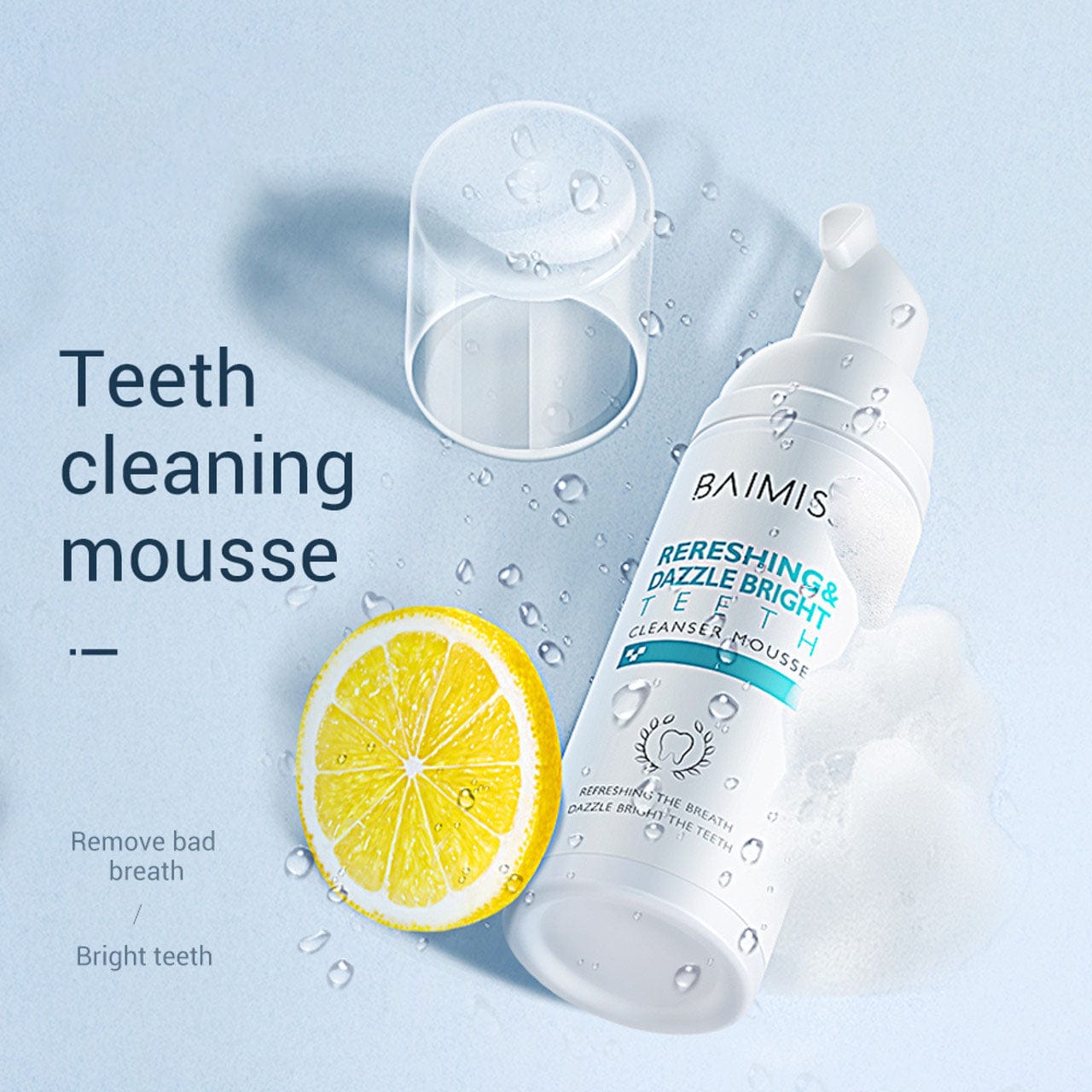 Teeth Whitening Mousse Foam Toothpaste Dental Stain Tartar Remover Foam Toothpaste (Pack of 2)
