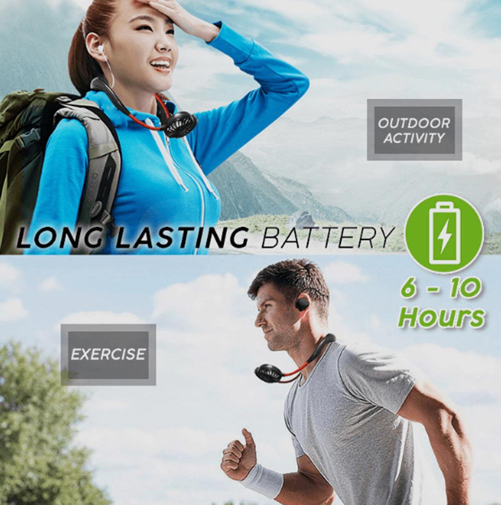USB Neck Mini Fan Personal Rechargeable Portable Small For Travel  - Portable Neck Fan neck fan Portable Neck Fan