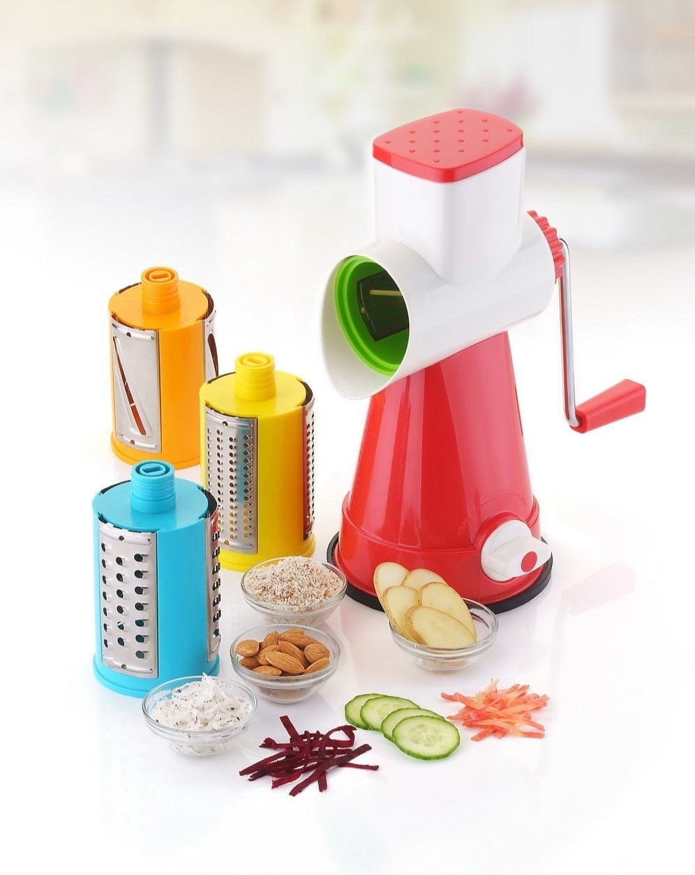 Vegetable Cutter Slicer Shredder Salad Fruit Cutter Ralladores Red Vegetable Cutter Slicer Shredder