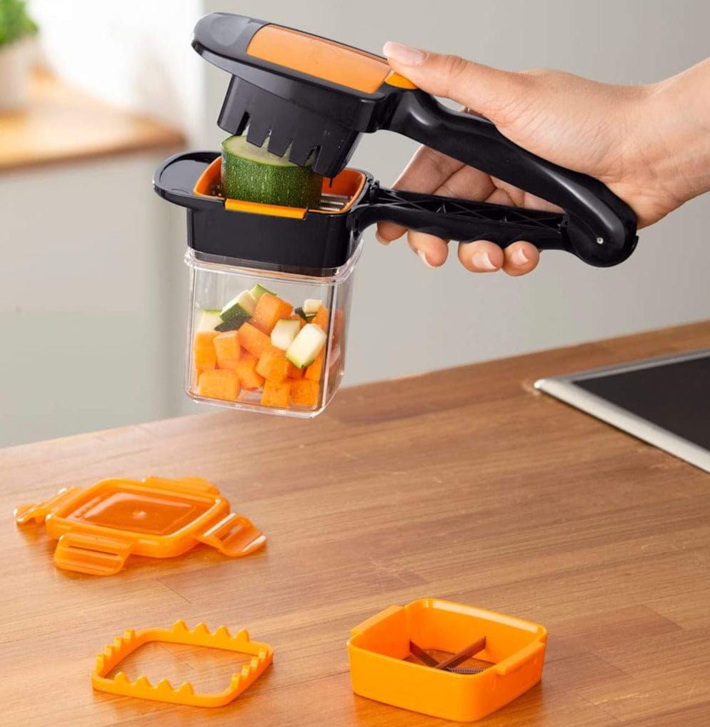 Vegetable Fruit Salad Cutter Slicer Dicer Machine Shredders & Slicers Orange Vegetable Fruit Salad Cutter Slicer Dicer Machine