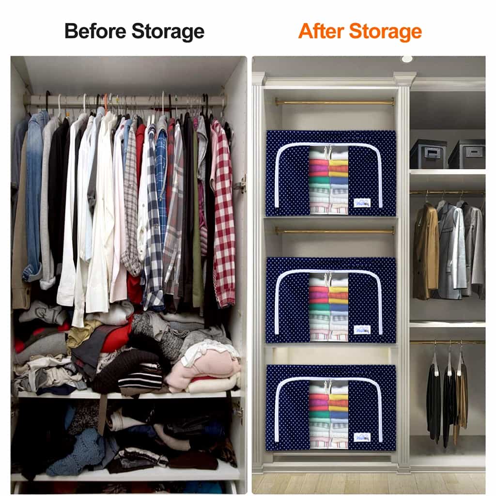 Wardrobe Organizer Storage Box Home Almirah Organizer Foldable Wardrobe Organizer Storage Box