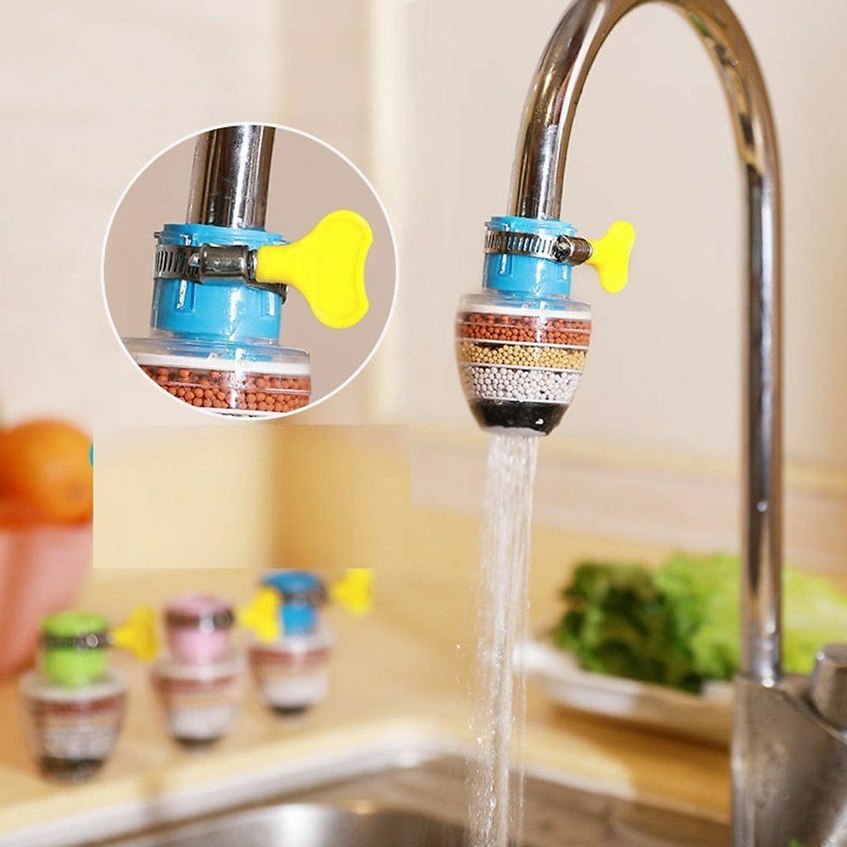 Water Filter Tap Purifier Carbon Drinking Faucet Cartridges Faucet Water Filter - Buy 1 Get 1 Free