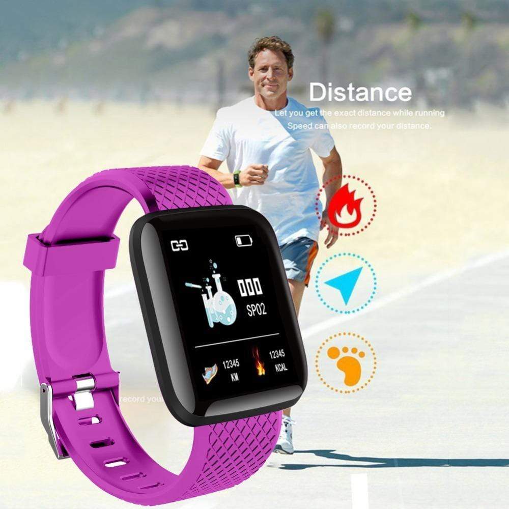 Waterproof Bluetooth Watch Best Fitness Tracker for Workout - Bluetooth Smartwatch Purple Bluetooth Smartwatch