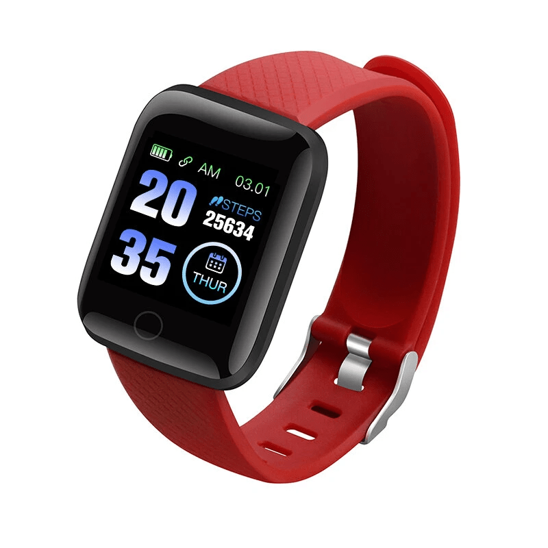 Waterproof Bluetooth Watch Best Fitness Tracker for Workout - Bluetooth Smartwatch Red Bluetooth Smartwatch