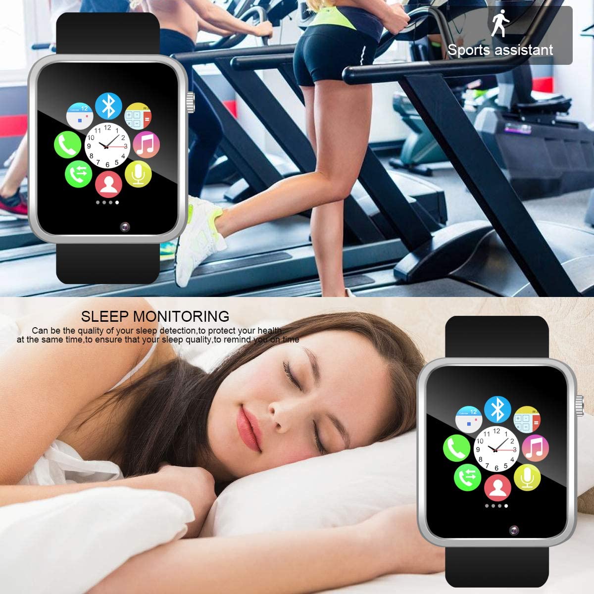 Waterproof Pedometer Sports Watch Fitness Tracker Bluetooth - Smartwatch Smart Watches Smartwatch