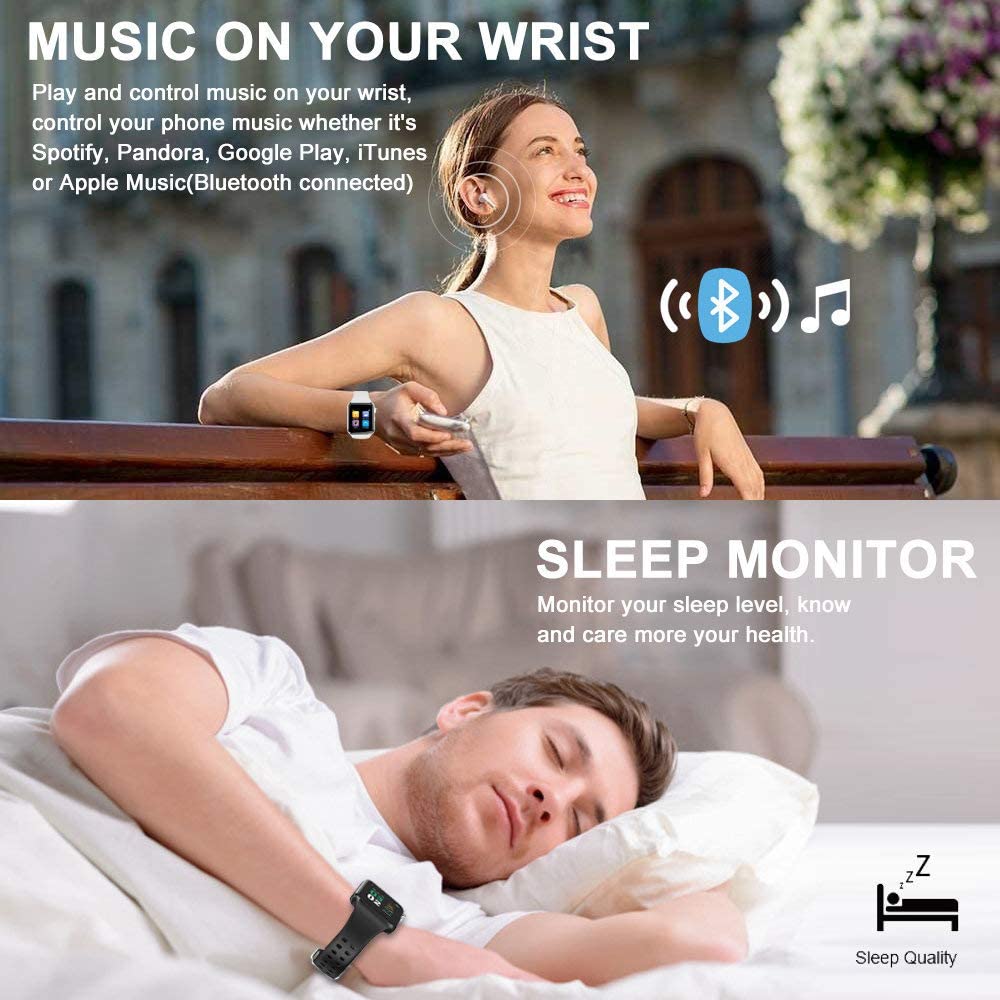 Waterproof Pedometer Sports Watch Fitness Tracker Bluetooth - Smartwatch Smart Watches Smartwatch