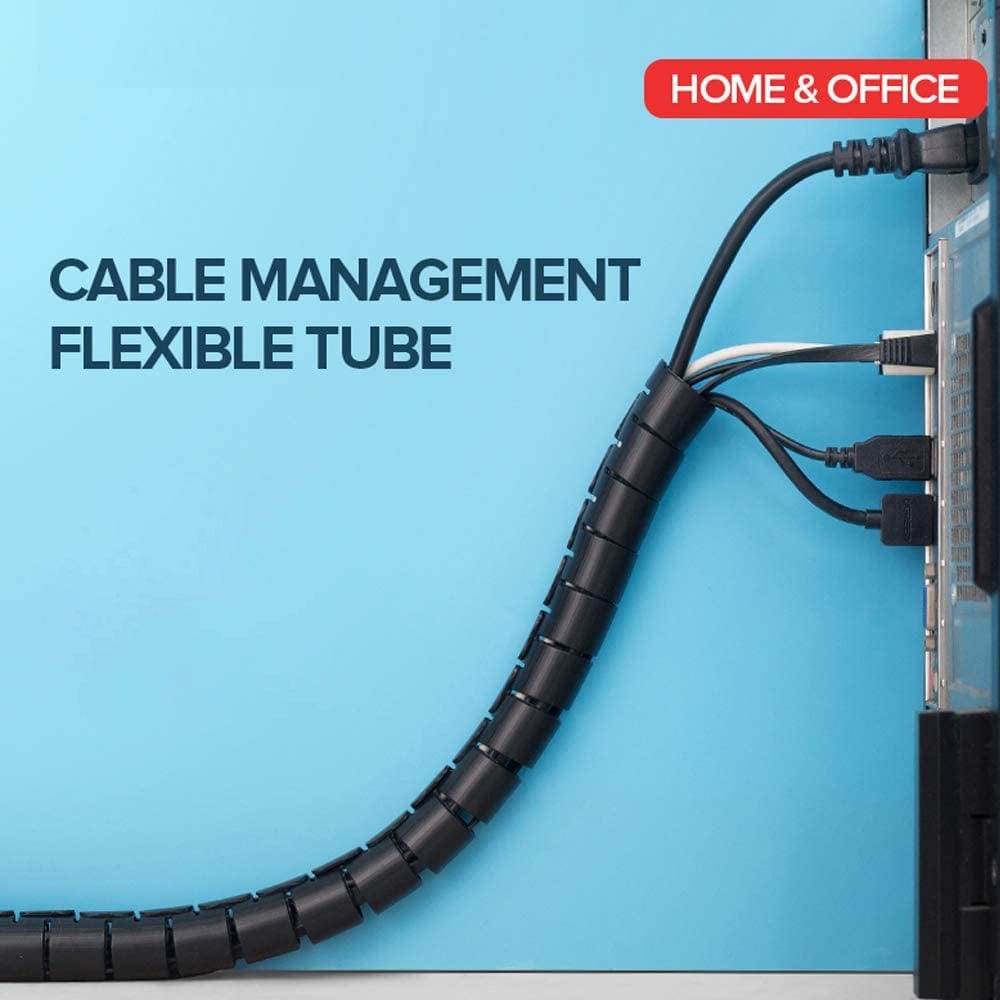 Wire Cable Sleeve Organizer Wire Cover Strip for Insulation - Flexible Spiral Cable Organizer Flexible Spiral Cable Organizer