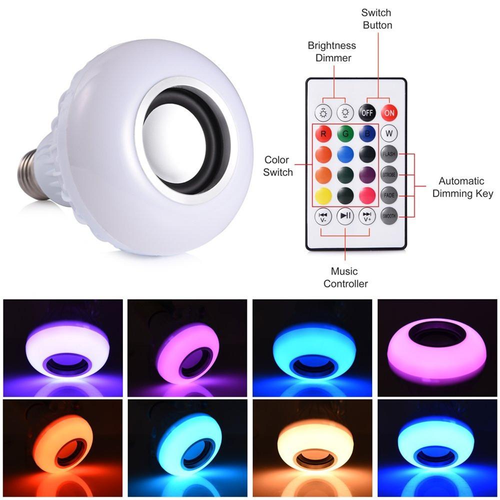 Wireless Bluetooth Color Led Music Bulb Multi Color Speaker Light Bluetooth Speaker Light Bulb