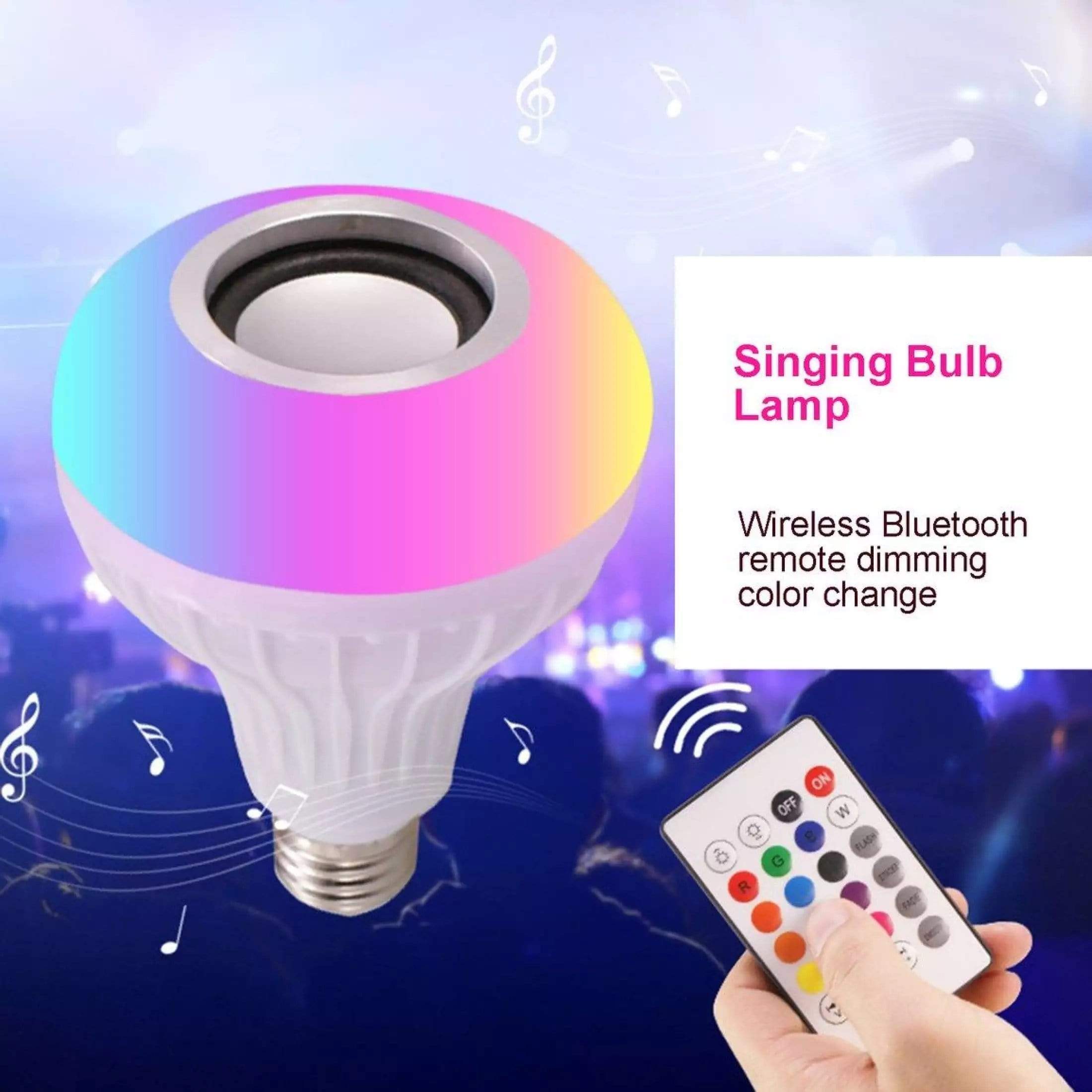 Wireless Bluetooth Color Led Music Bulb Multi Color Speaker Light Bluetooth Speaker Light Bulb